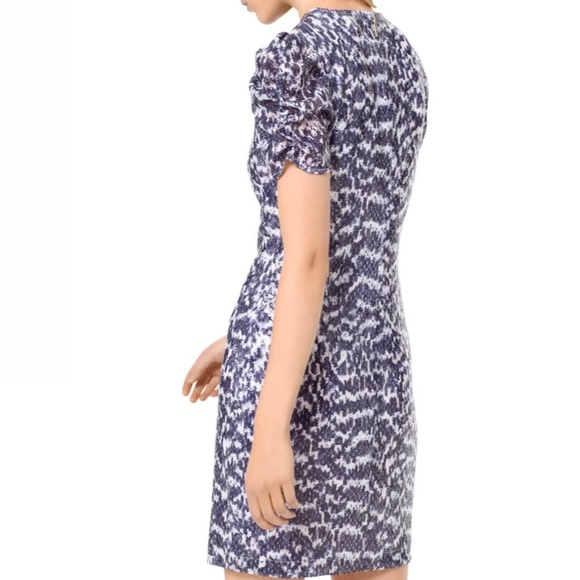 MICHAEL KORS⚡️ Gorgeous Sequin Ruched Sleeves Midi Dress_XS - Picture 2 of 13